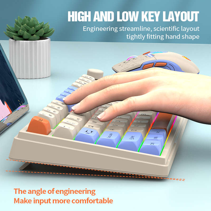 2.4G Bluetooth Wireless Dual-M - Gaming Keyboard No Rgb ulasan dan harga