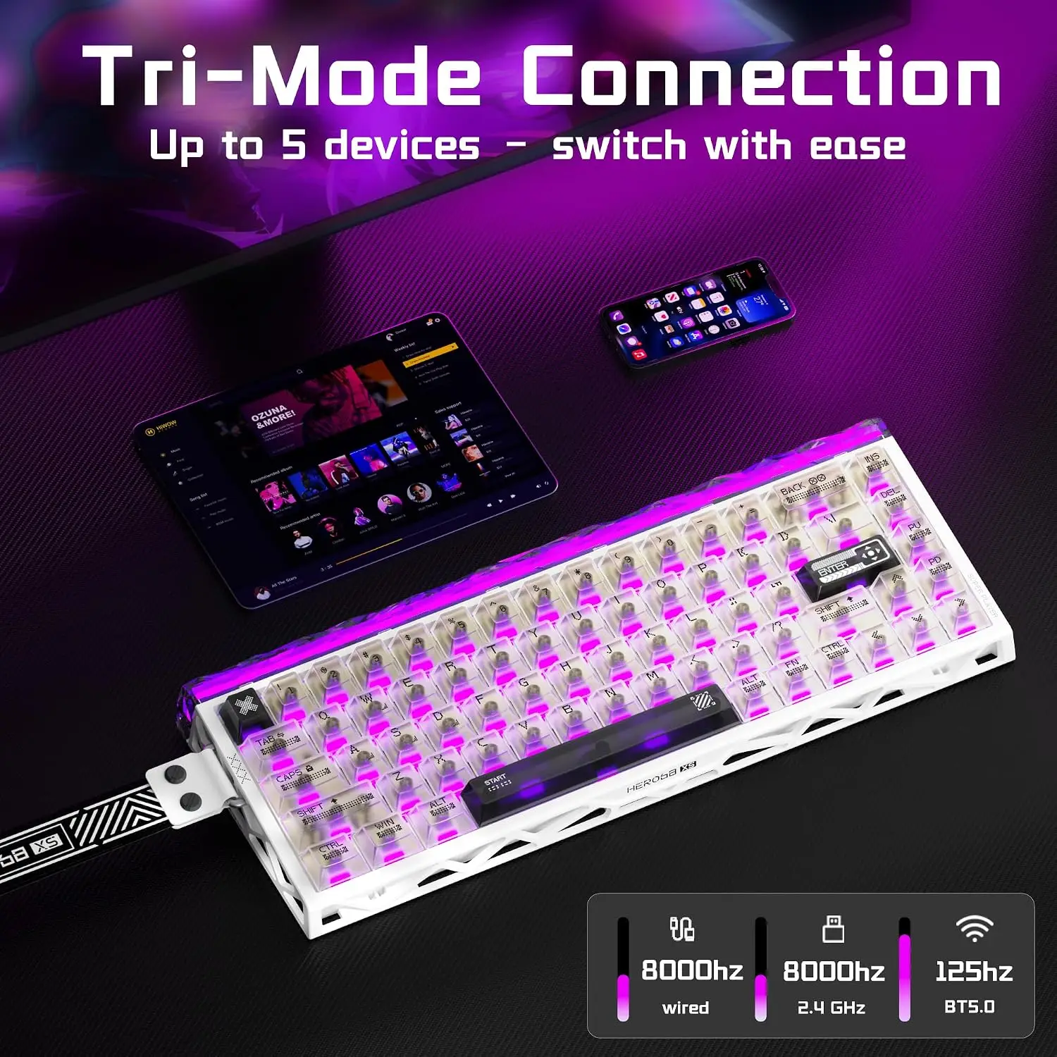 Aula Hero68 XS Hall Effect Mag - Gaming Keyboard Nearby ulasan dan harga