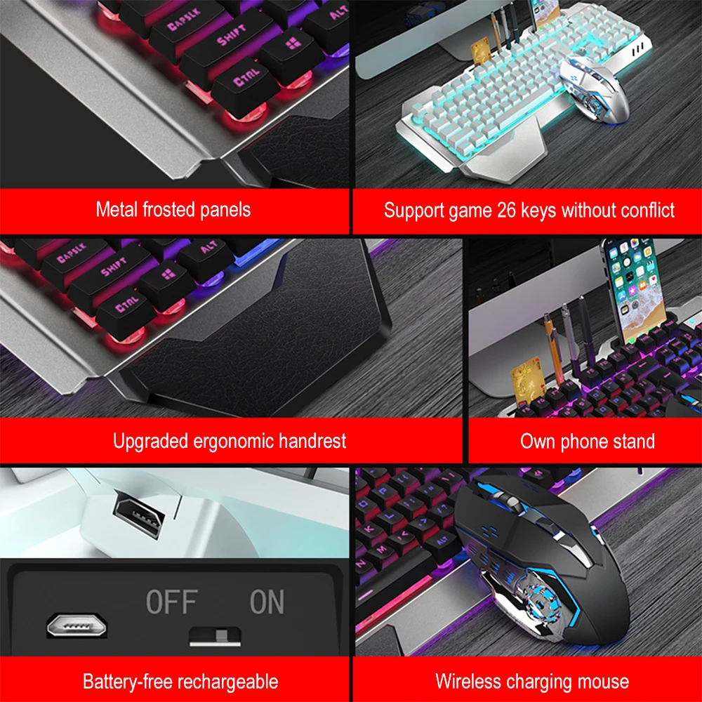 K680 Rechargeable 2.4G wireles - Gaming Keyboard Mini ulasan dan harga