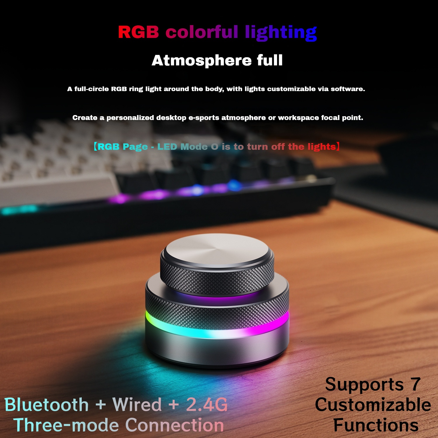RGB Dual Knob Keyboard Customi - Gaming Keyboard No Rgb ulasan dan harga
